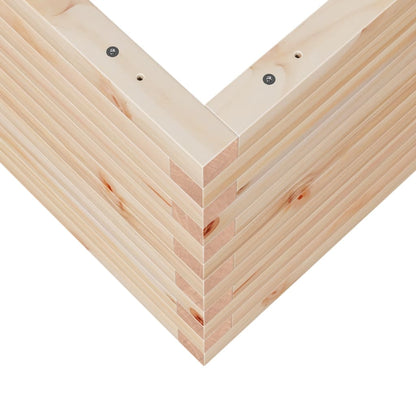 Fioriera da Giardino 50x50x46 cm in Legno Massello di Pino | homemem39
