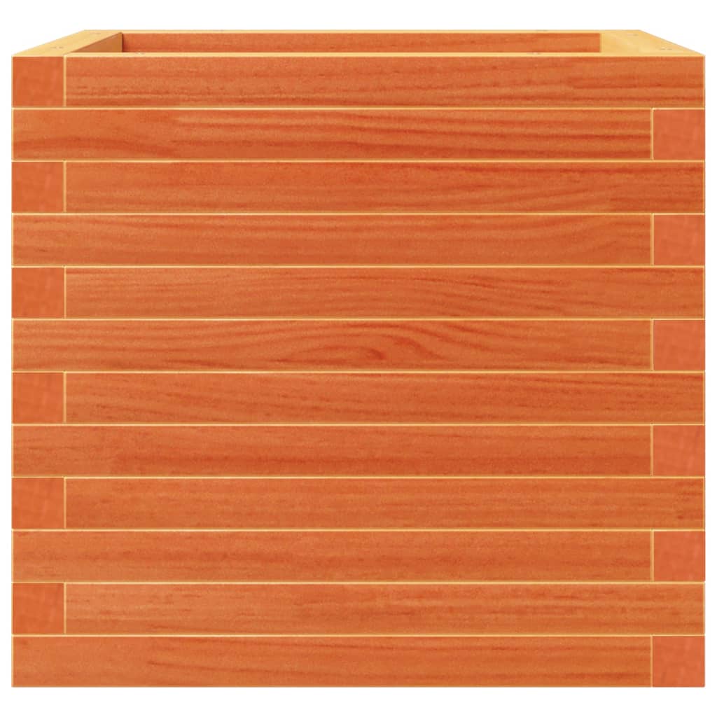 Fioriera Giardino Marrone Cera 50x50x46 cm Legno Massello Pino | homemem39