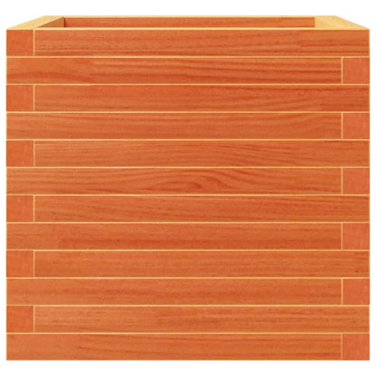 Fioriera Giardino Marrone Cera 50x50x46 cm Legno Massello Pino | homemem39