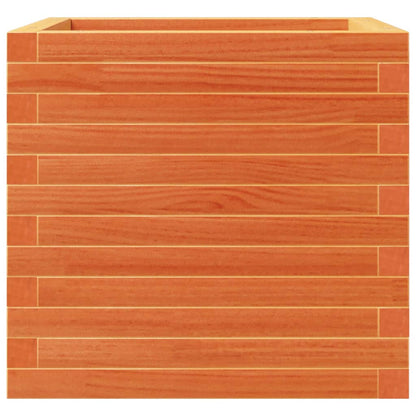 Fioriera Giardino Marrone Cera 50x50x46 cm Legno Massello Pino | homemem39