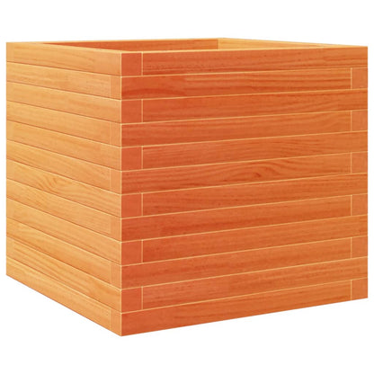 Fioriera Giardino Marrone Cera 50x50x46 cm Legno Massello Pino | homemem39
