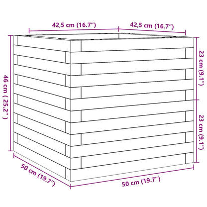 Fioriera da Giardino 50x50x46 cm in Legno Massello di Douglas | homemem39