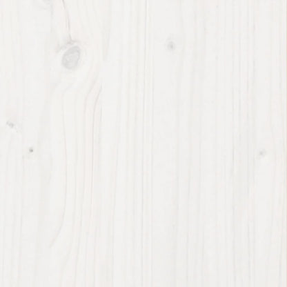Fioriera da Giardino Bianca 60x60x46 cm Legno Massello di Pino | homemem39
