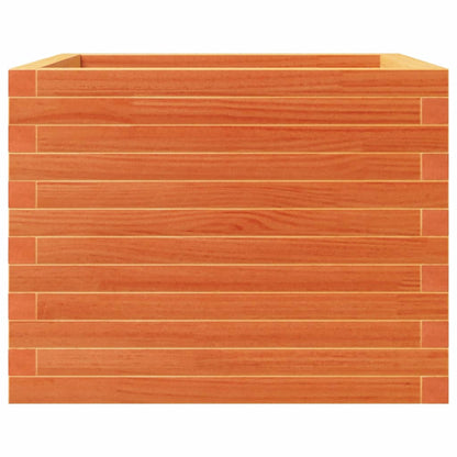 Fioriera Giardino Marrone Cera 60x60x46 cm Legno Massello Pino | homemem39