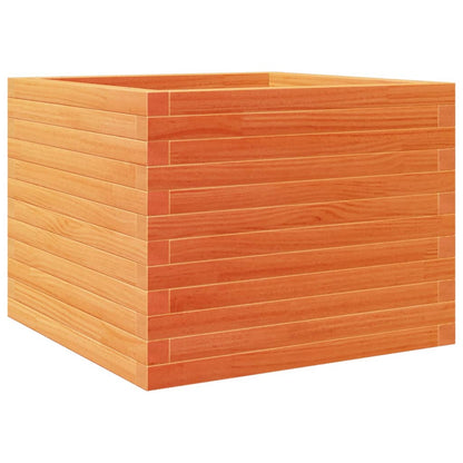 Fioriera Giardino Marrone Cera 60x60x46 cm Legno Massello Pino | homemem39
