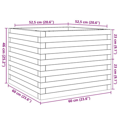 Fioriera da Giardino 60x60x46 cm in Legno Massello Di Douglas | homemem39