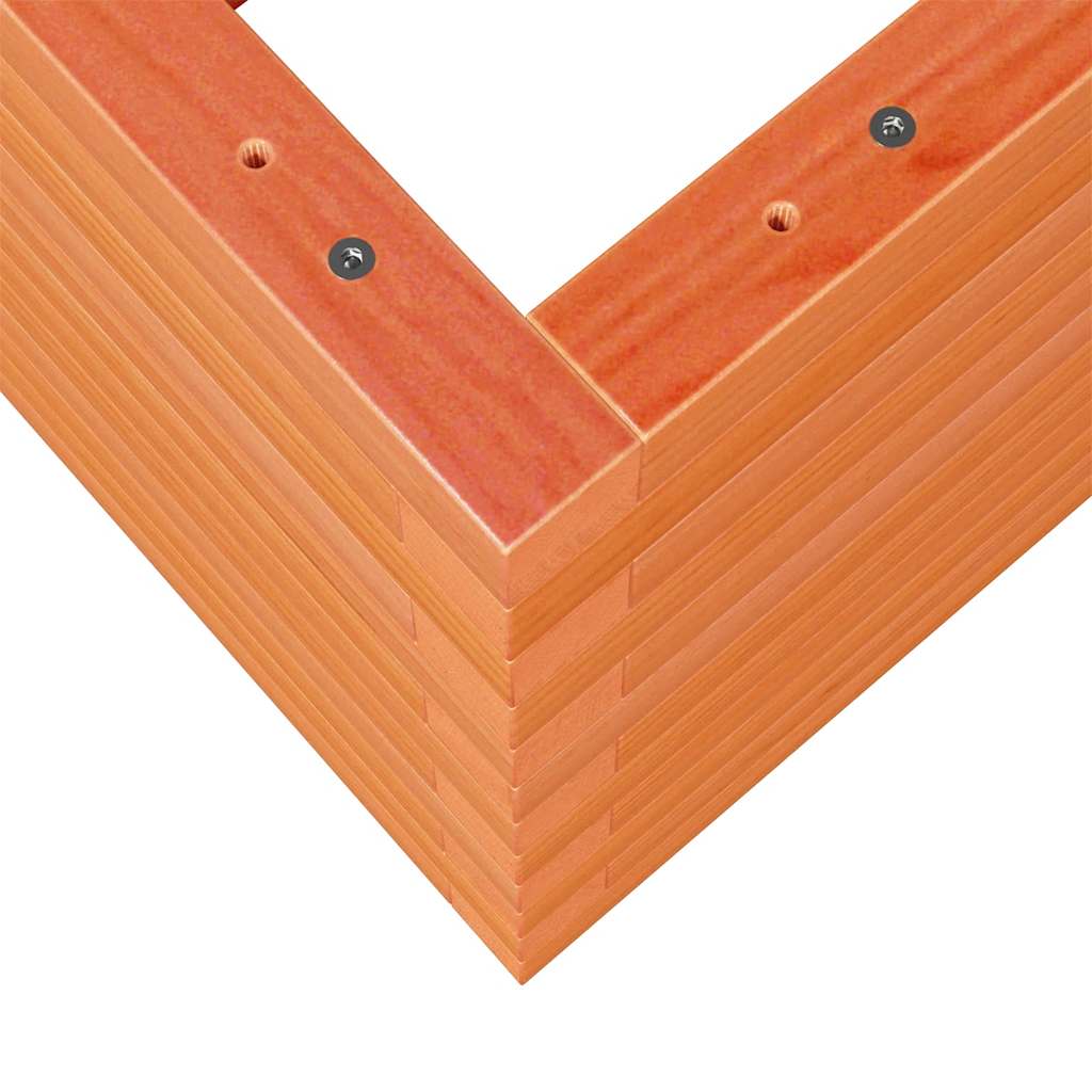 Fioriera Giardino Marrone Cera 70x70x46 cm Legno Massello Pino | homemem39