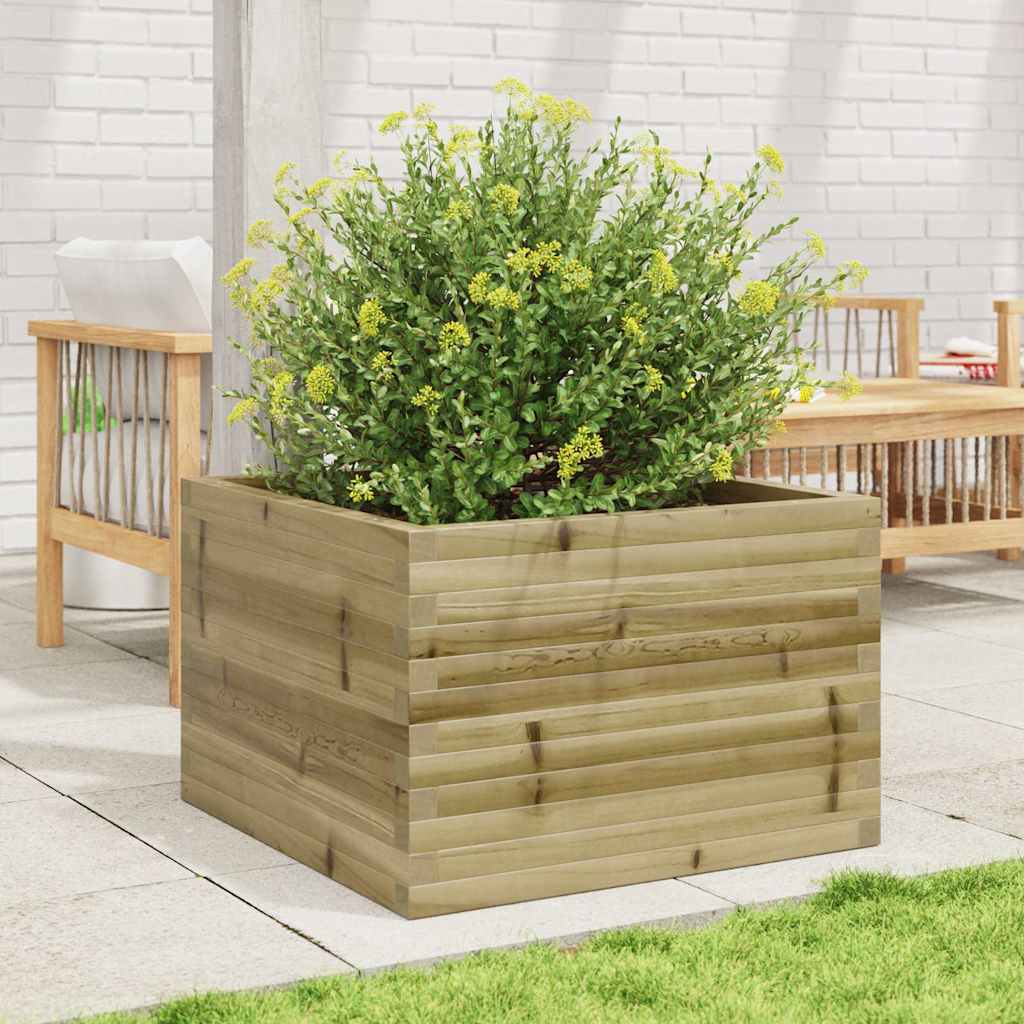 Fioriera da Giardino 70x70x46 cm in Legno di Pino Impregnato - homemem39
