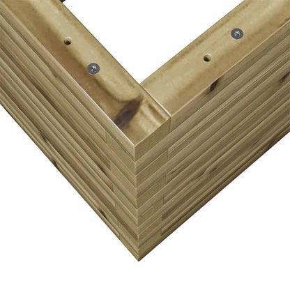 Fioriera da Giardino 70x70x46 cm in Legno di Pino Impregnato - homemem39