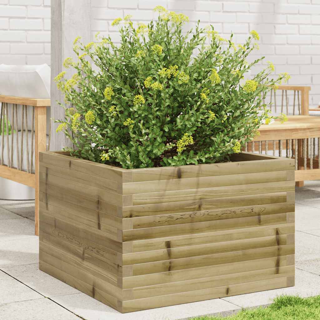 Fioriera da Giardino 70x70x46 cm in Legno di Pino Impregnato - homemem39