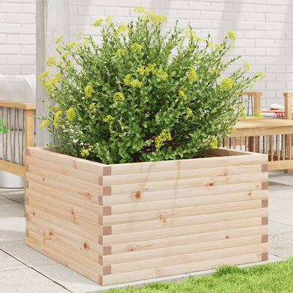 Fioriera da Giardino 80x80x46 cm in Legno Massello di Pino - homemem39