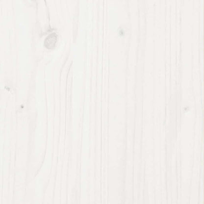 Fioriera da Giardino Bianca 80x80x46 cm Legno Massello di Pino | homemem39