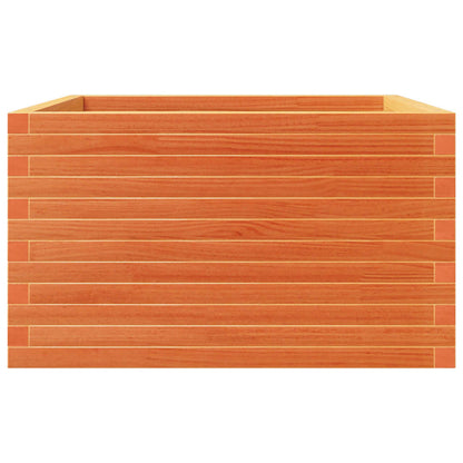 Fioriera Giardino Marrone Cera 80x80x46 cm Legno Massello Pino | homemem39