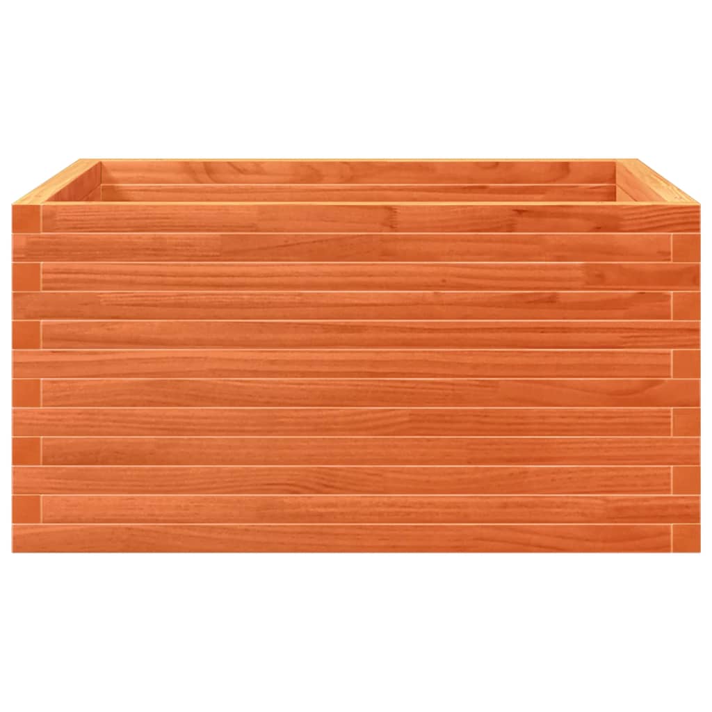 Fioriera Giardino Marrone Cera 90x90x46 cm Legno Massello Pino - homemem39