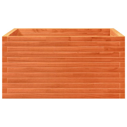 Fioriera Giardino Marrone Cera 90x90x46 cm Legno Massello Pino - homemem39