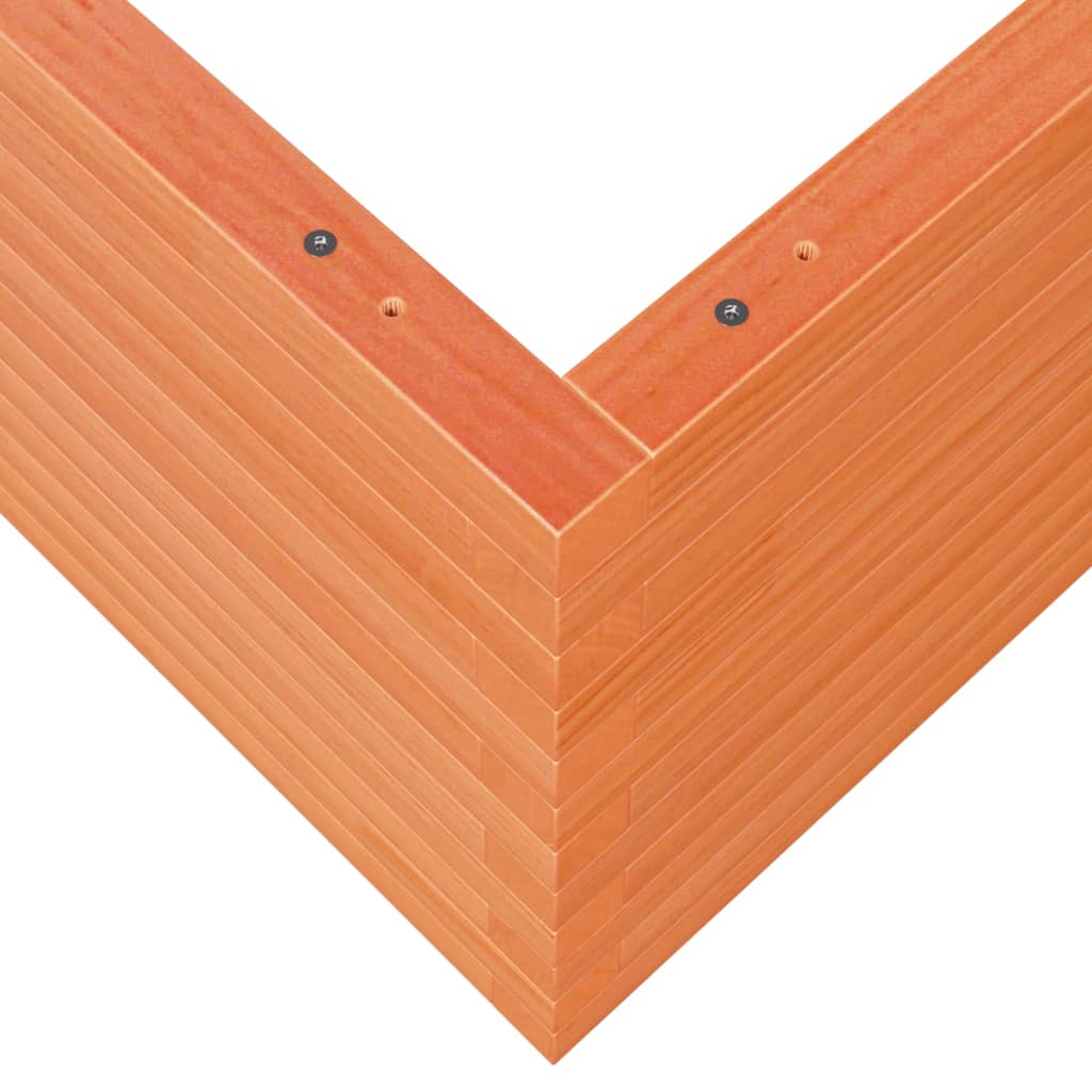 Fioriera Giardino Marrone Cera 90x90x46 cm Legno Massello Pino - homemem39