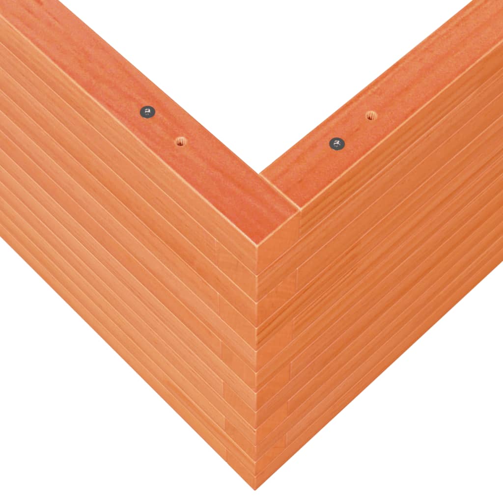 Fioriera Giardino Marrone Cera 110x110x46cm Legno Massello Pino - homemem39