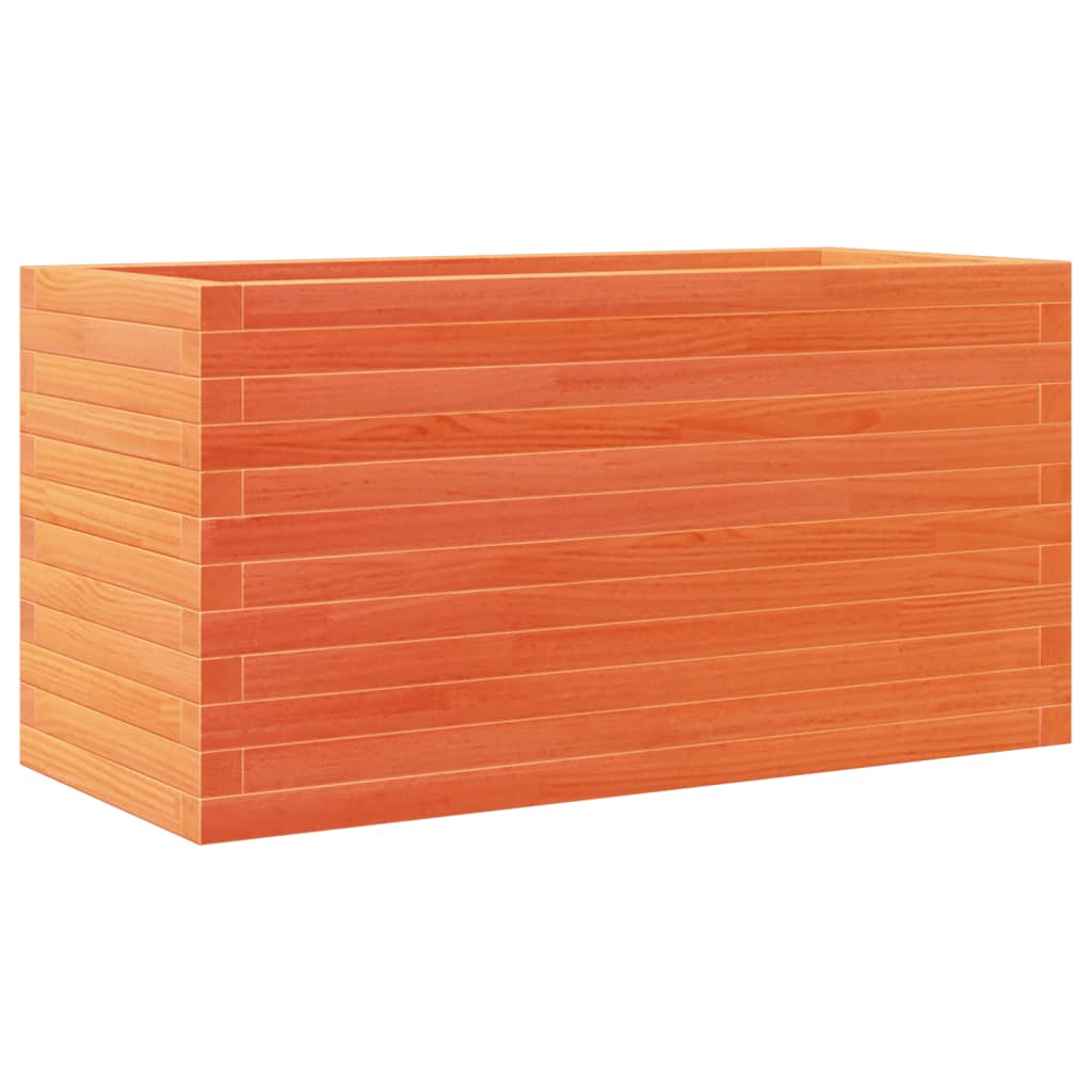 Fioriera Giardino Marrone Cera 90x40x46 cm Legno Massello Pino | homemem39