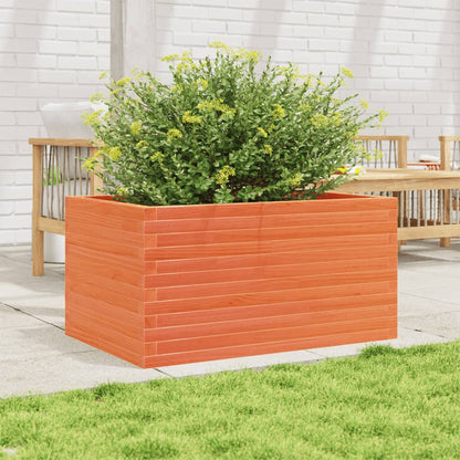 Fioriera Giardino Marrone Cera 90x60x46 cm Legno Massello Pino | homemem39