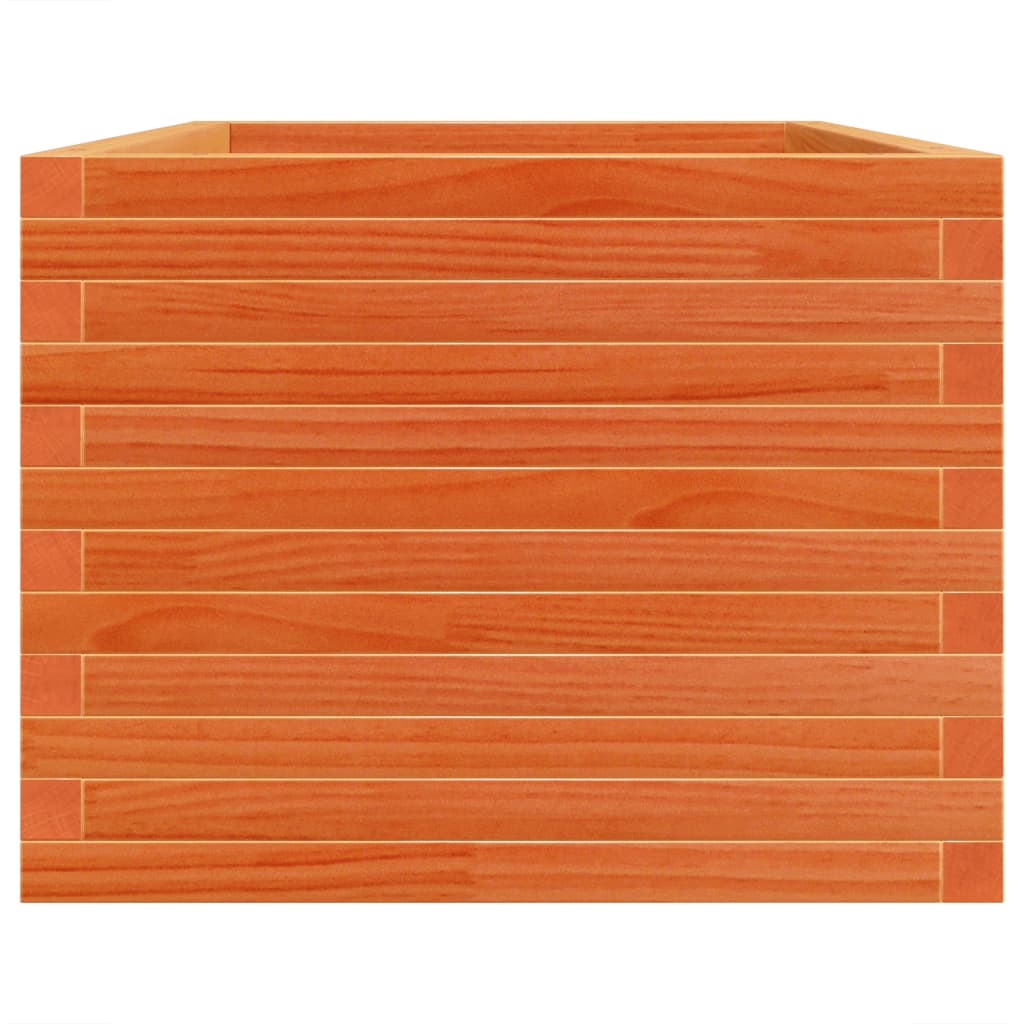 Fioriera Giardino Marrone Cera 90x60x46 cm Legno Massello Pino | homemem39