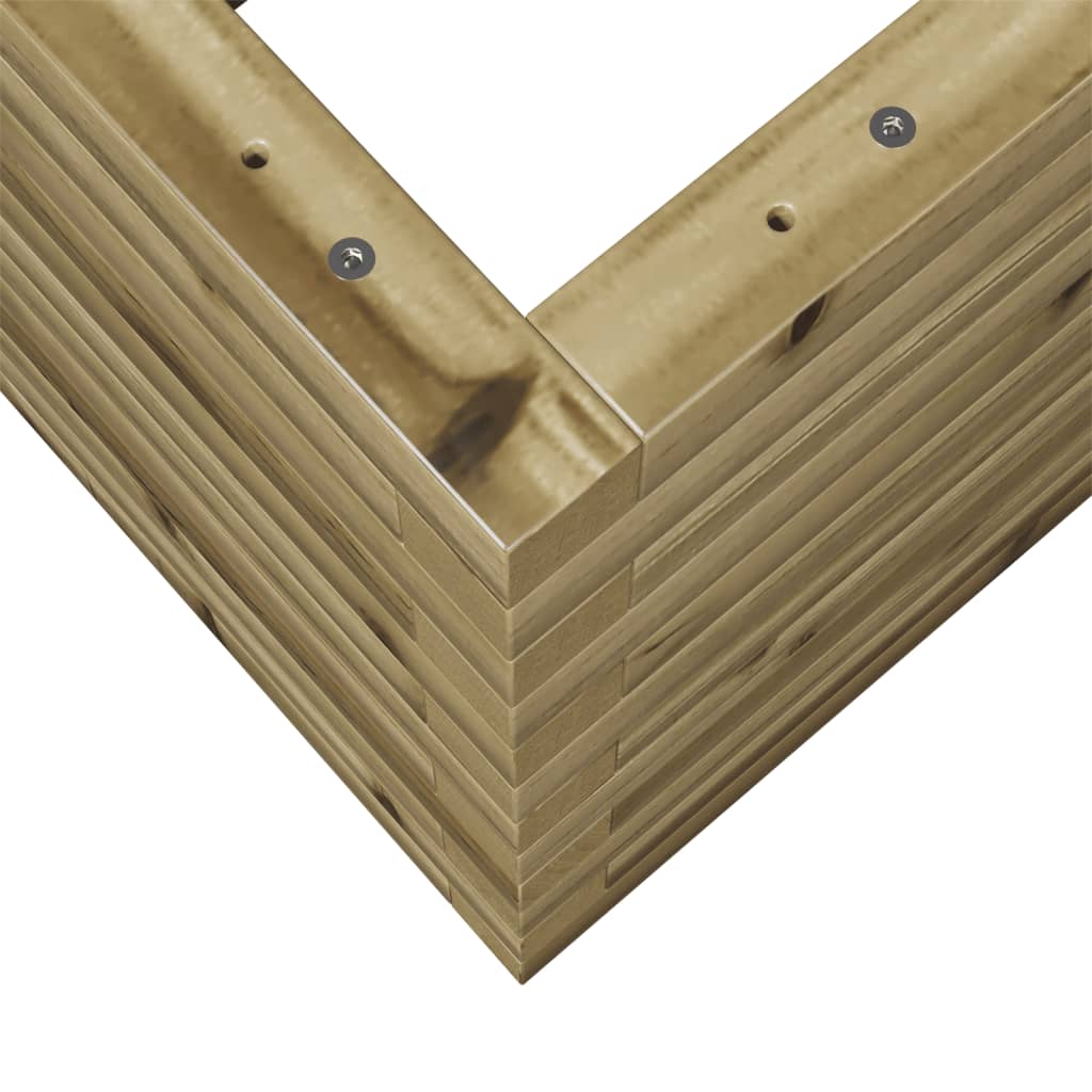 Fioriera da Giardino 90x60x46 cm in Legno di Pino Impregnato - homemem39