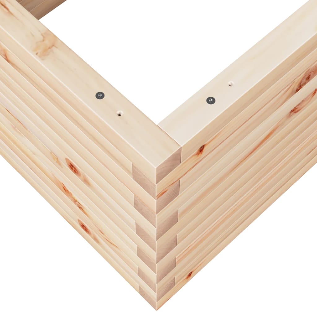 Fioriera da Giardino 110x60x46 cm in Legno Massello di Pino - homemem39