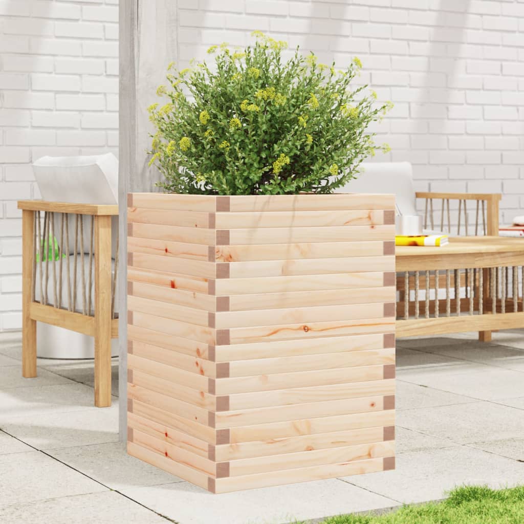 Fioriera da Giardino 50x50x68,5 cm in Legno Massello di Pino | homemem39