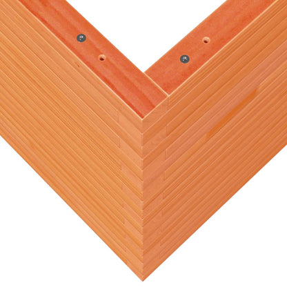 Fioriera Giardino Marrone Cera 60x60x68,5cm Legno Massello Pino