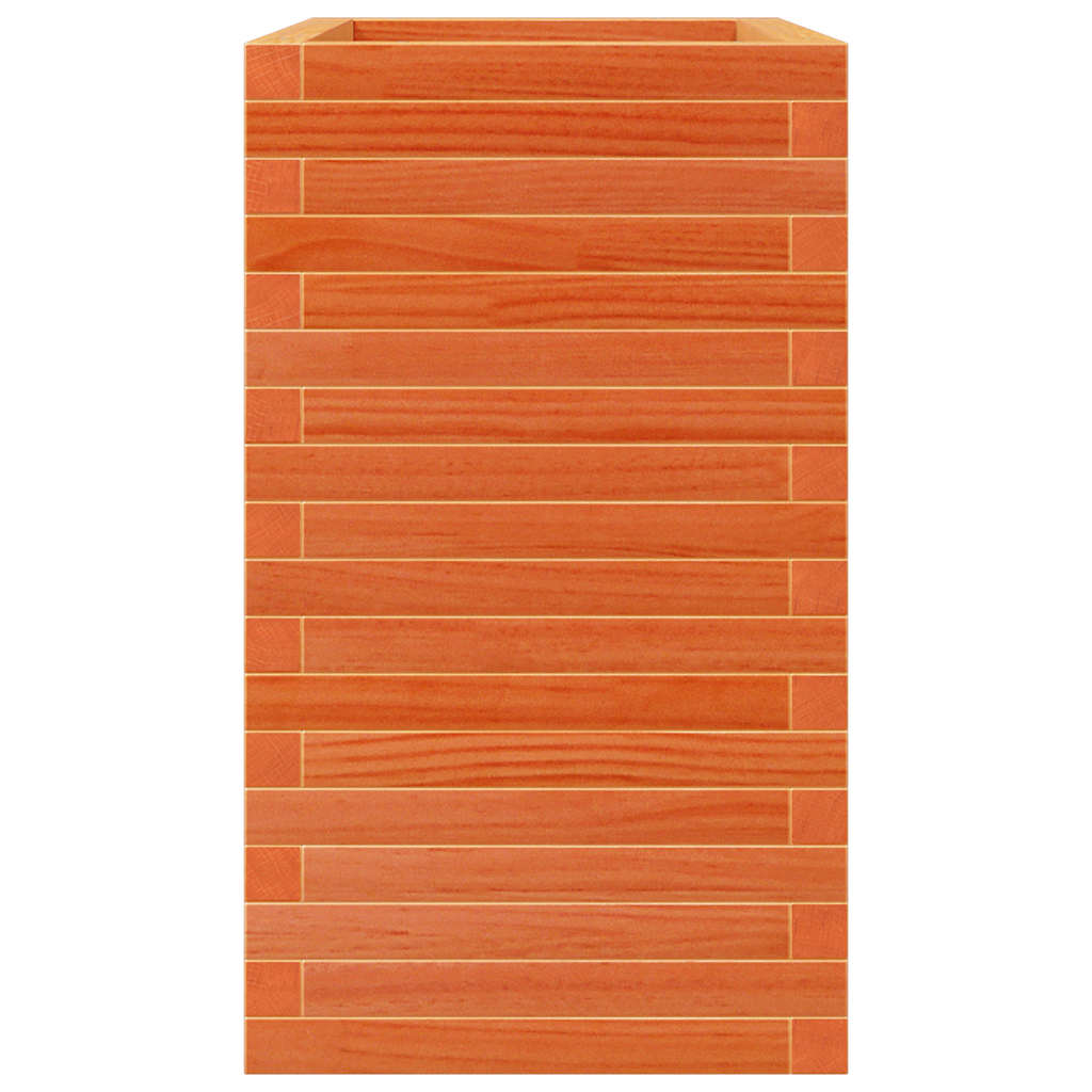 Fioriera Giardino Marrone Cera 70x40x68,5cm Legno Massello Pino - homemem39