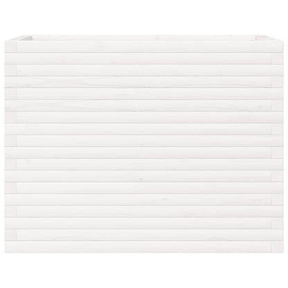 Fioriera da Giardino Bianca 90x40x68,5cm Legno Massello di Pino - homemem39