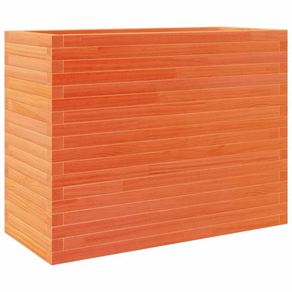 Fioriera Giardino Marrone Cera 90x40x68,5cm Legno Massello Pino | homemem39