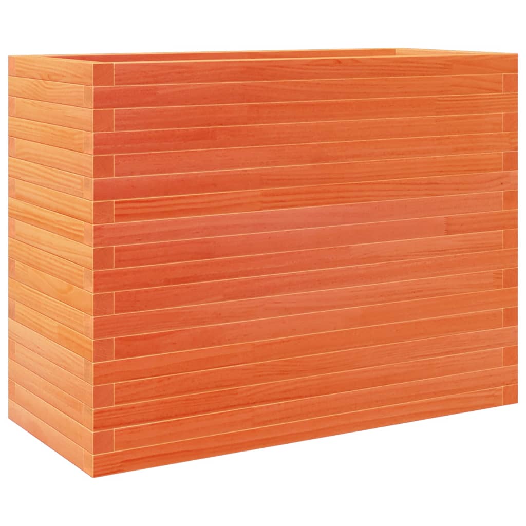 Fioriera Giardino Marrone Cera 90x40x68,5cm Legno Massello Pino | homemem39