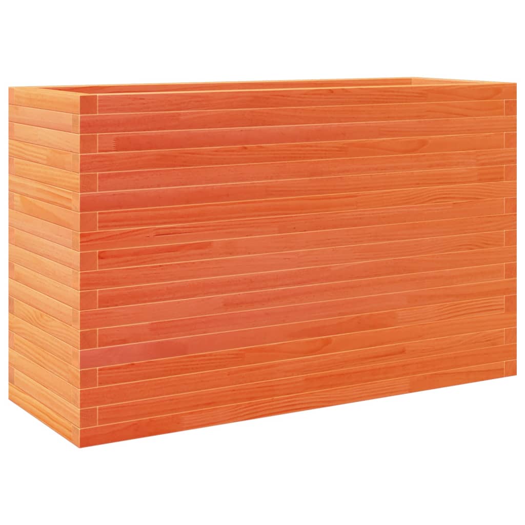 Fioriera Giardino Marrone Cera 110x40x68,5 Legno Massello Pino | homemem39
