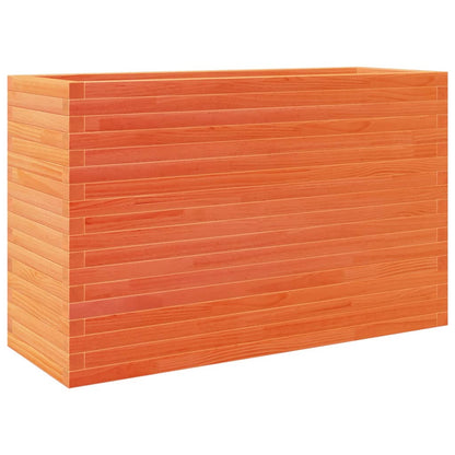 Fioriera Giardino Marrone Cera 110x40x68,5 Legno Massello Pino | homemem39