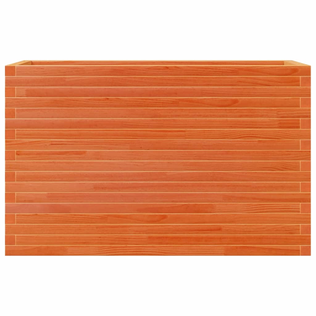 Fioriera Giardino Marrone Cera 110x40x68,5 Legno Massello Pino | homemem39