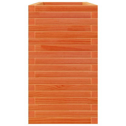 Fioriera Giardino Marrone Cera 110x40x68,5 Legno Massello Pino | homemem39