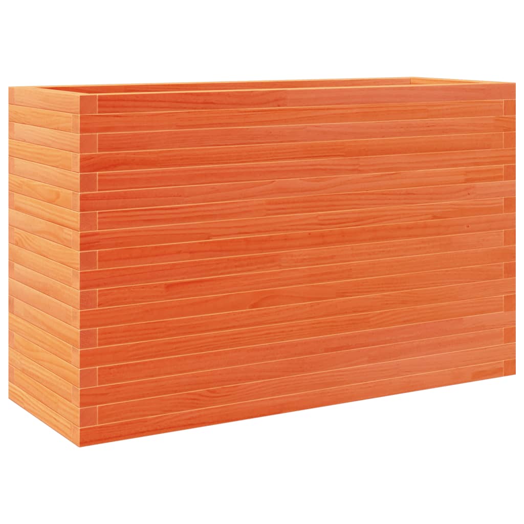 Fioriera Giardino Marrone Cera 110x40x68,5 Legno Massello Pino | homemem39
