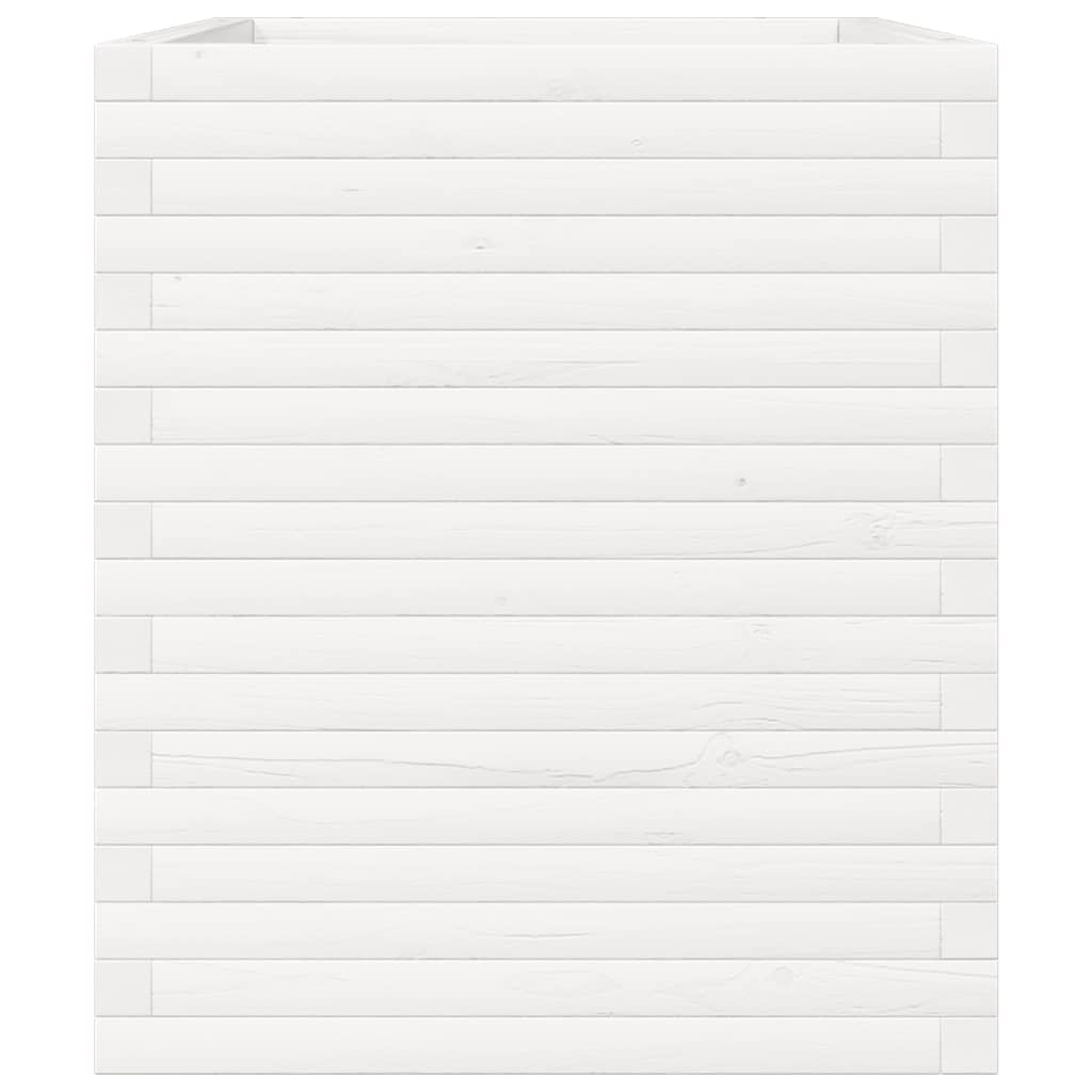 Fioriera da Giardino Bianca 90x60x68,5cm Legno Massello di Pino - homemem39