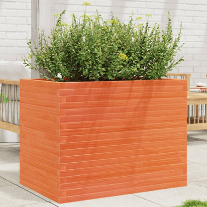 Fioriera Giardino Marrone Cera 90x60x68,5cm Legno Massello Pino | homemem39
