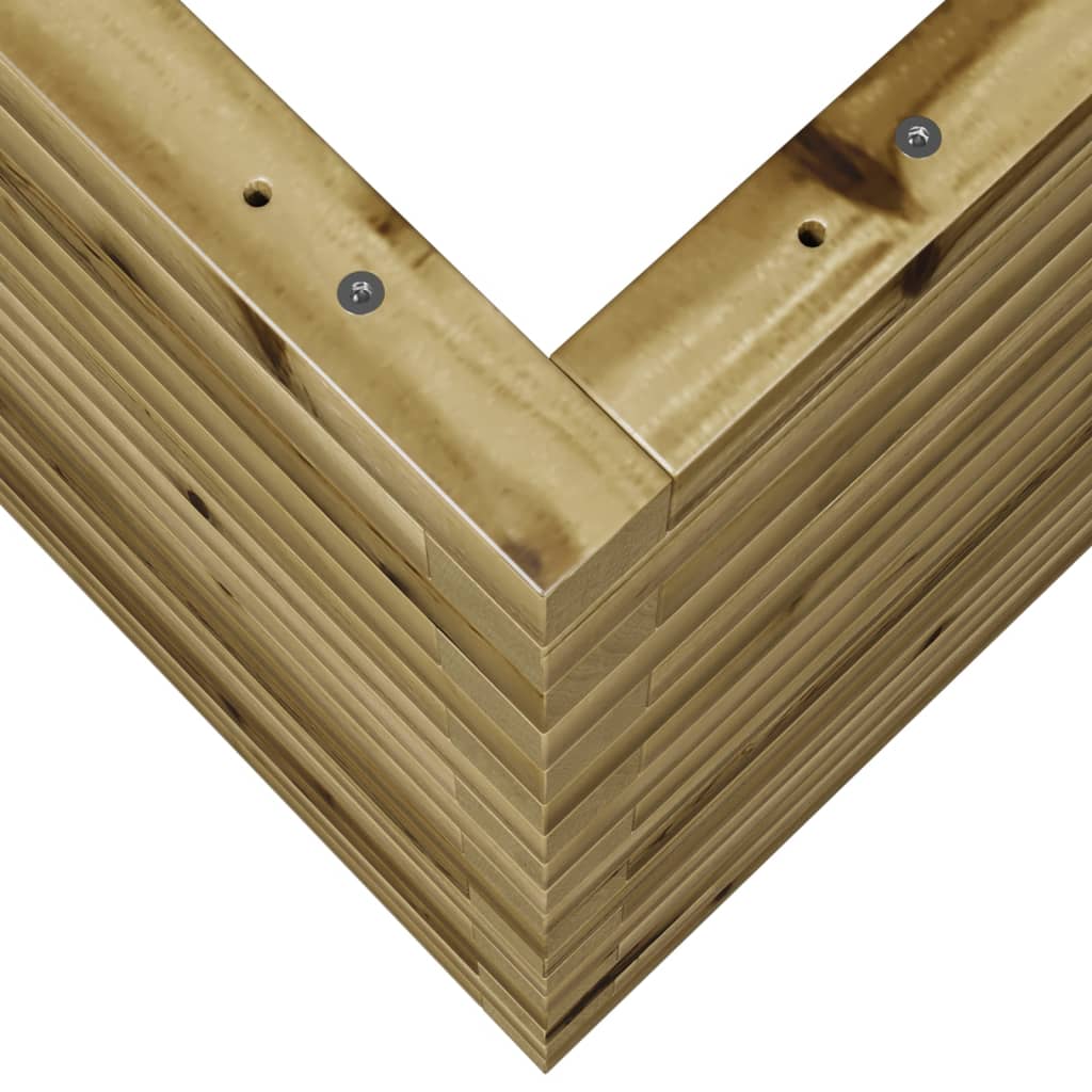 Fioriera da Giardino 90x60x68,5 cm in Legno di Pino Impregnato - homemem39