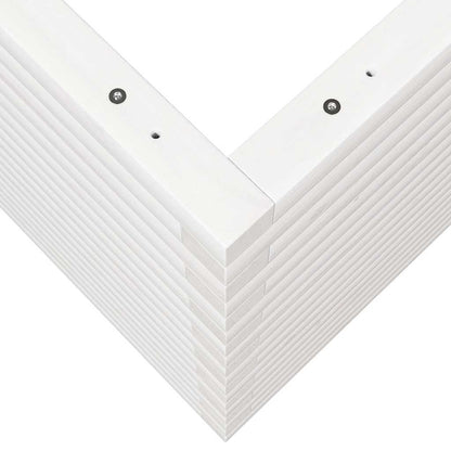 Fioriera da Giardino Bianca 110x60x68,5 cm Legno Massello Pino | homemem39