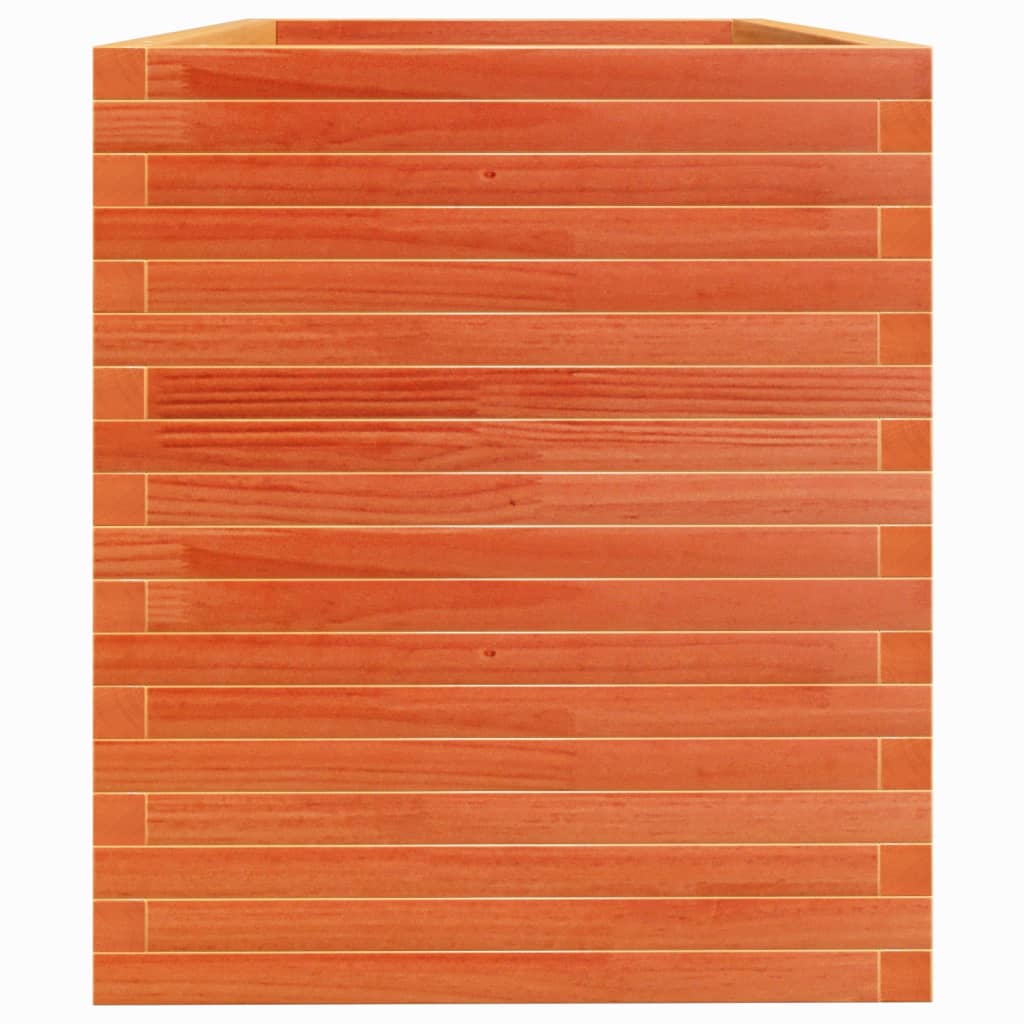 Fioriera Giardino Marrone Cera 110x60x68,5 Legno Massello Pino | homemem39