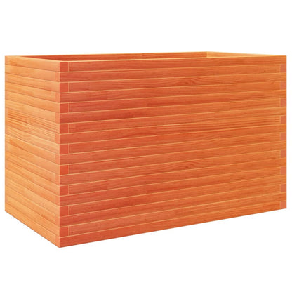 Fioriera Giardino Marrone Cera 110x60x68,5 Legno Massello Pino | homemem39
