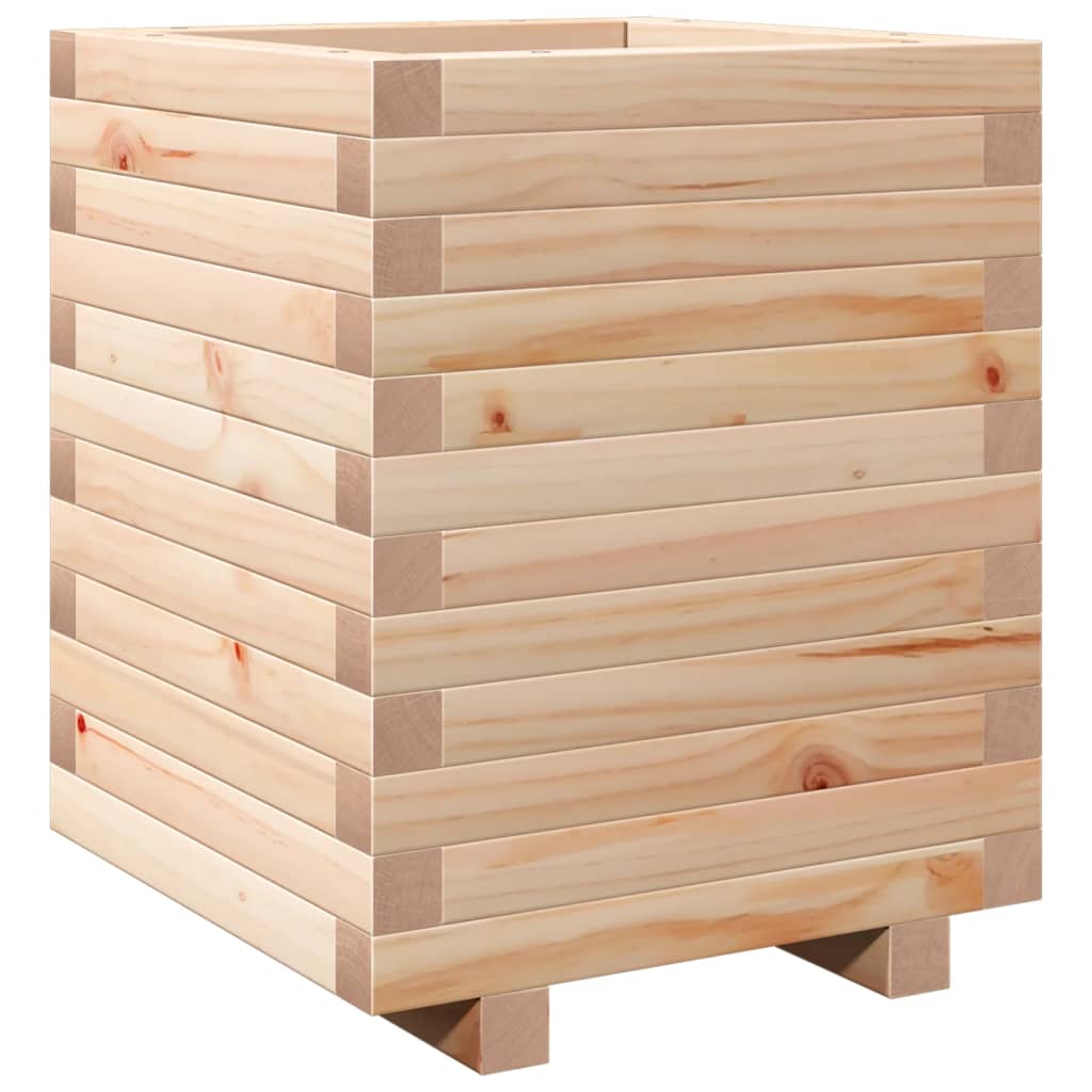 Fioriera da Giardino 40x40x49,5 cm in Legno Massello di Pino | homemem39