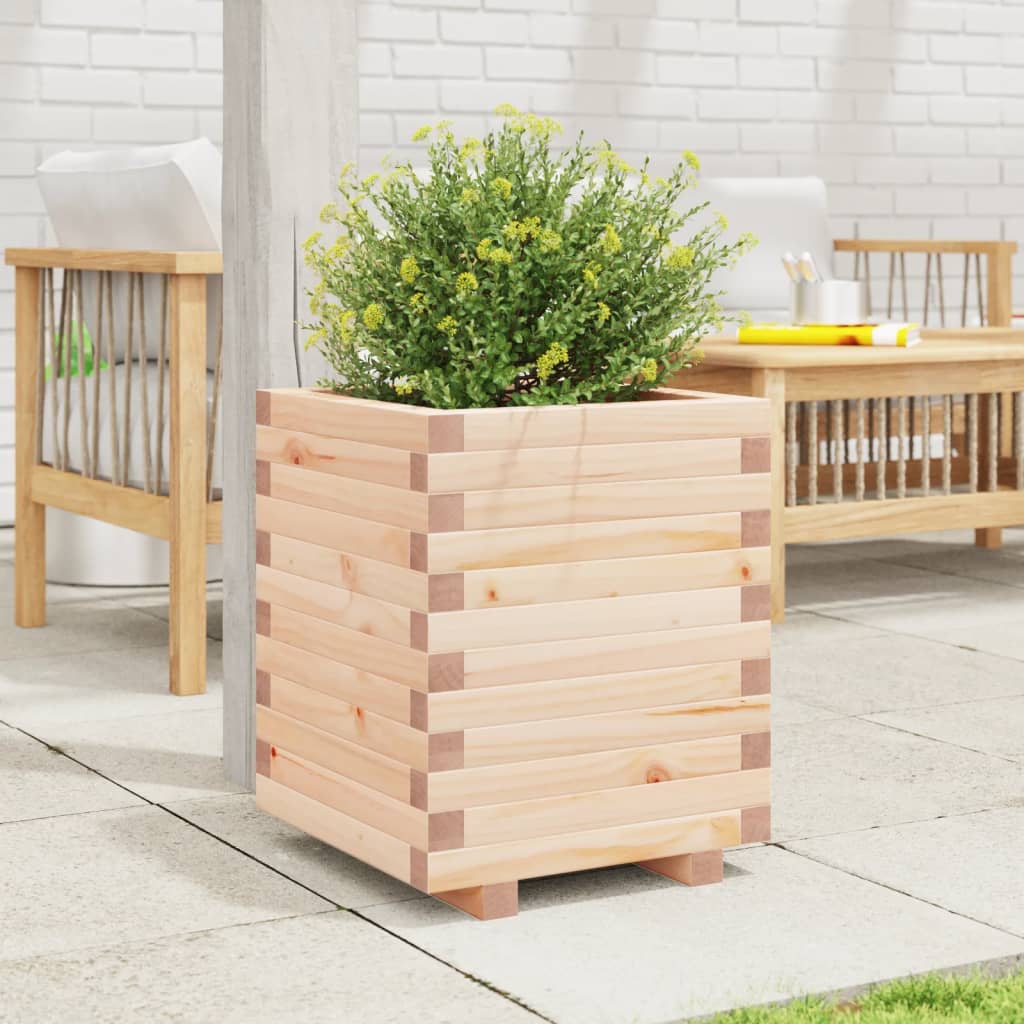 Fioriera da Giardino 40x40x49,5 cm in Legno Massello di Pino | homemem39