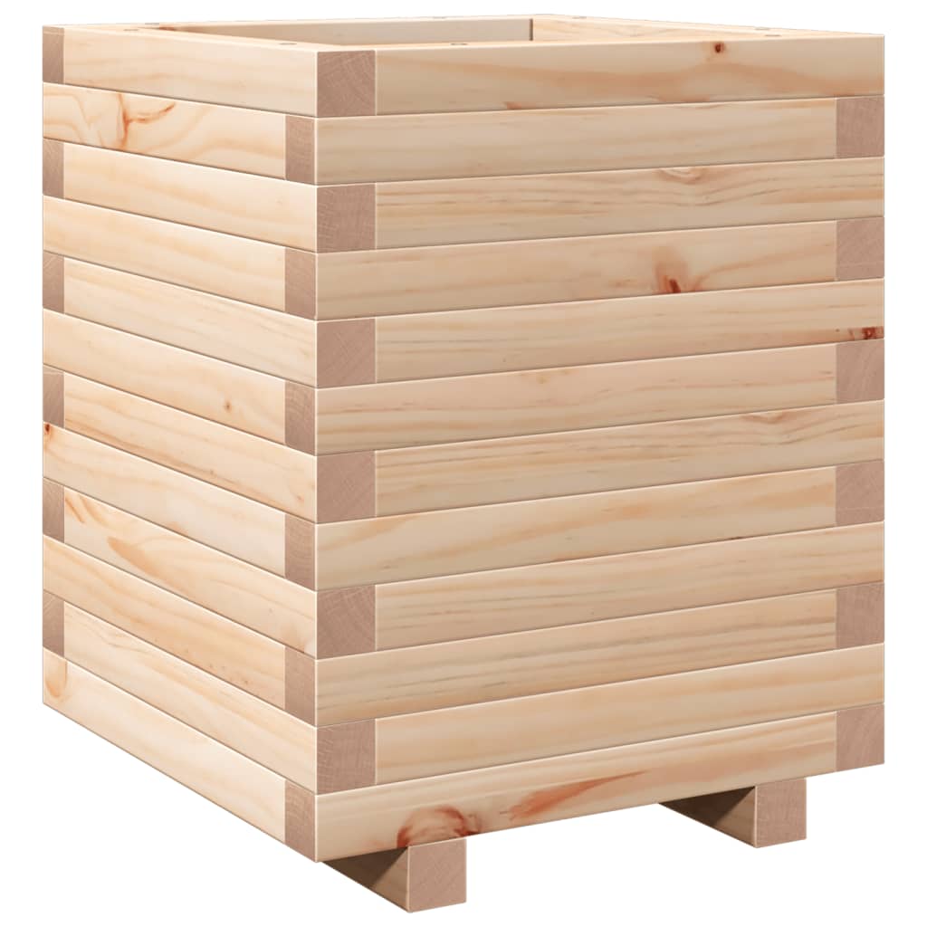 Fioriera da Giardino 40x40x49,5 cm in Legno Massello di Pino | homemem39