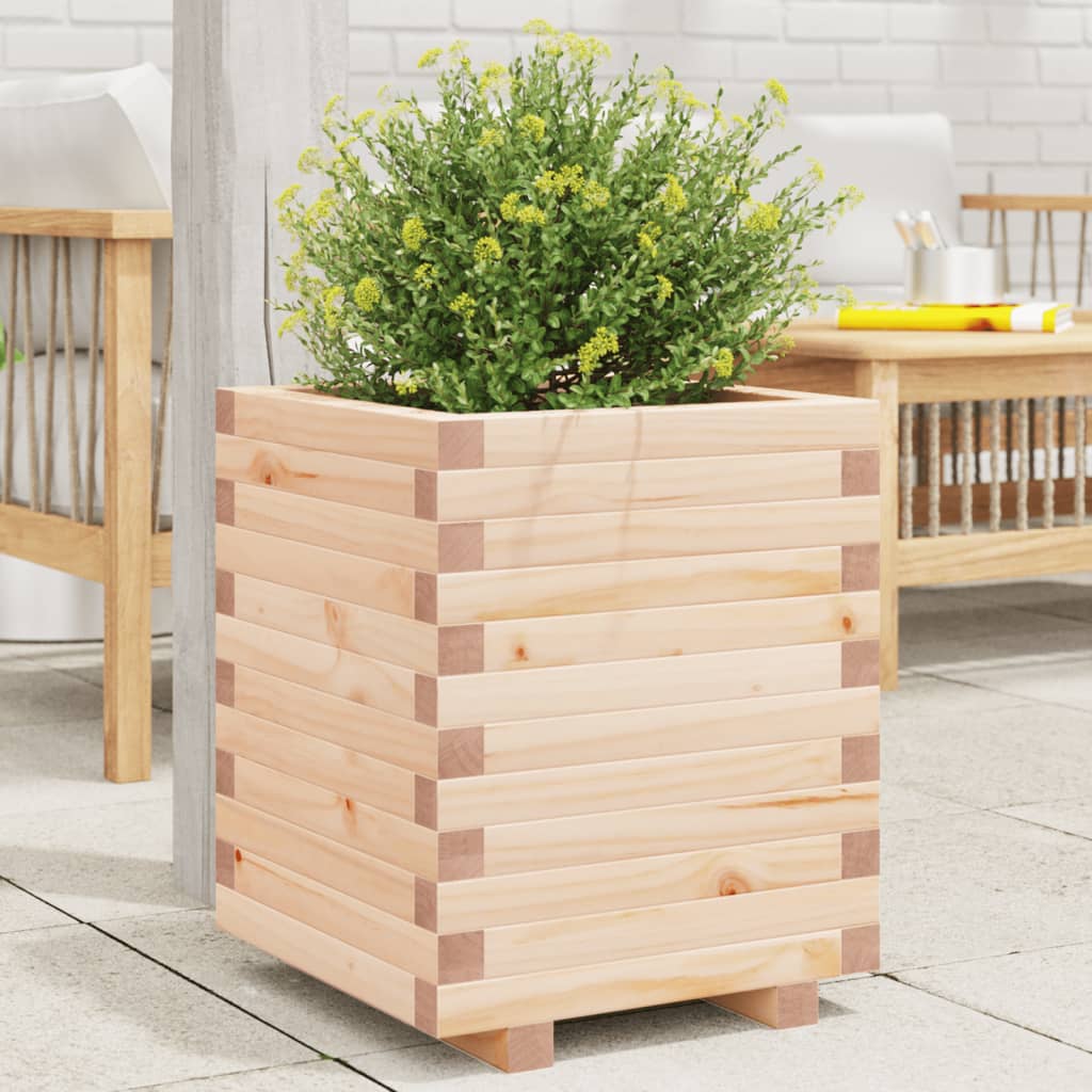 Fioriera da Giardino 40x40x49,5 cm in Legno Massello di Pino | homemem39