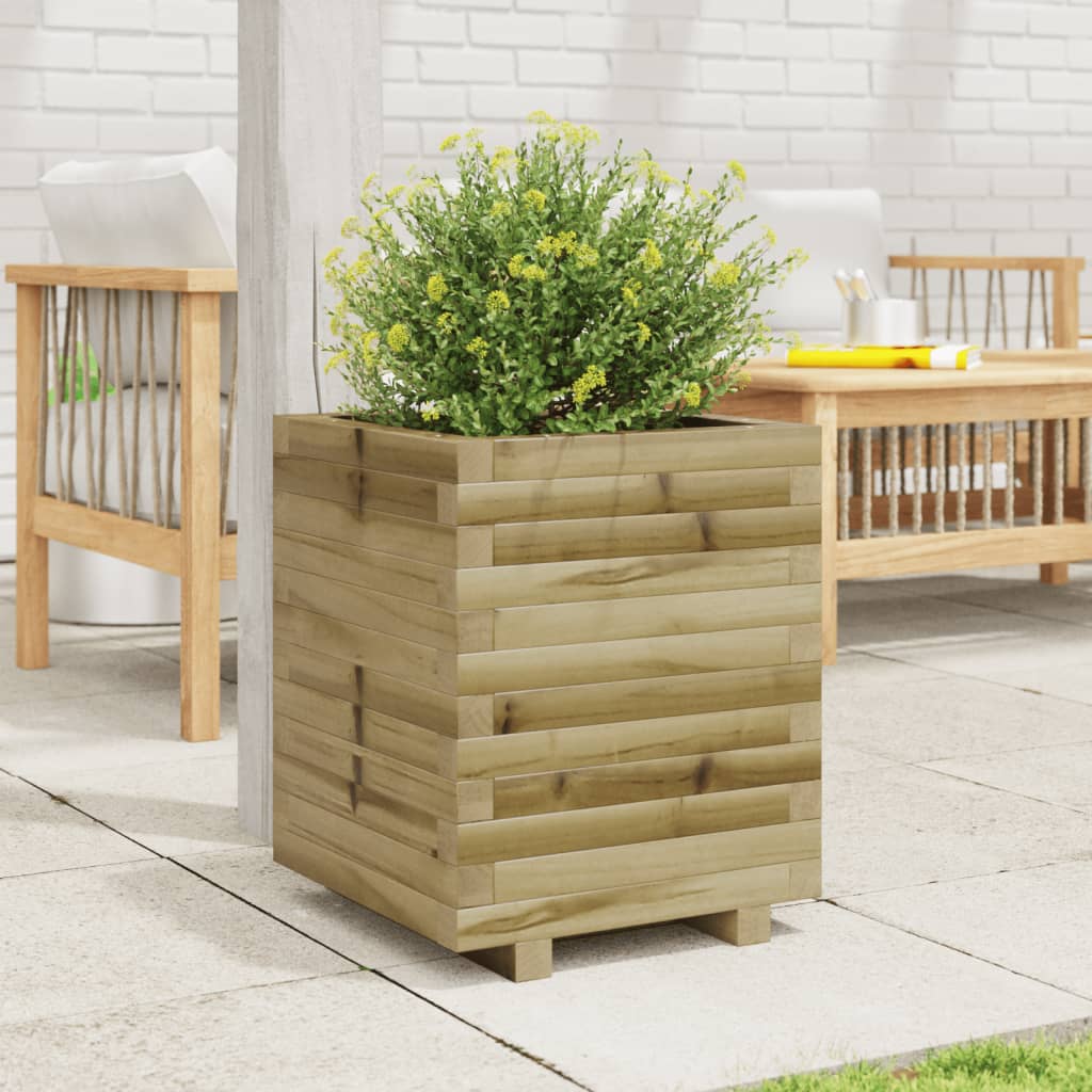 Fioriera da Giardino 40x40x49,5 cm in Legno di Pino Impregnato | homemem39
