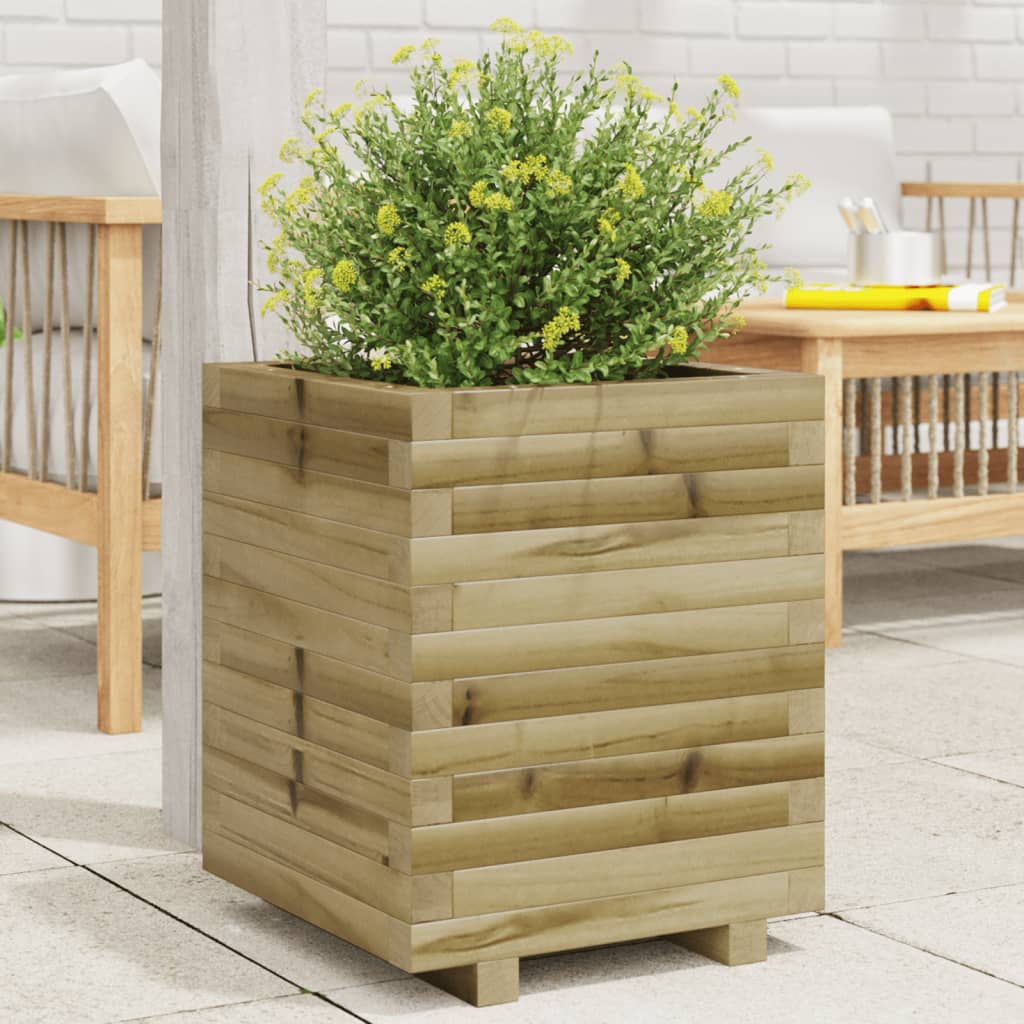 Fioriera da Giardino 40x40x49,5 cm in Legno di Pino Impregnato | homemem39