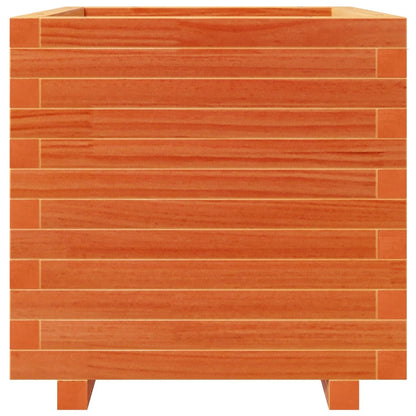Fioriera Giardino Marrone Cera 50x50x49,5cm Legno Massello Pino